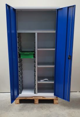 Materialschrank Werkzeugschrank Magazinschrank Schubladenschrank Blau