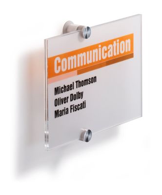 Durable Crystal Sign Türschild A5 Schild Infoschild